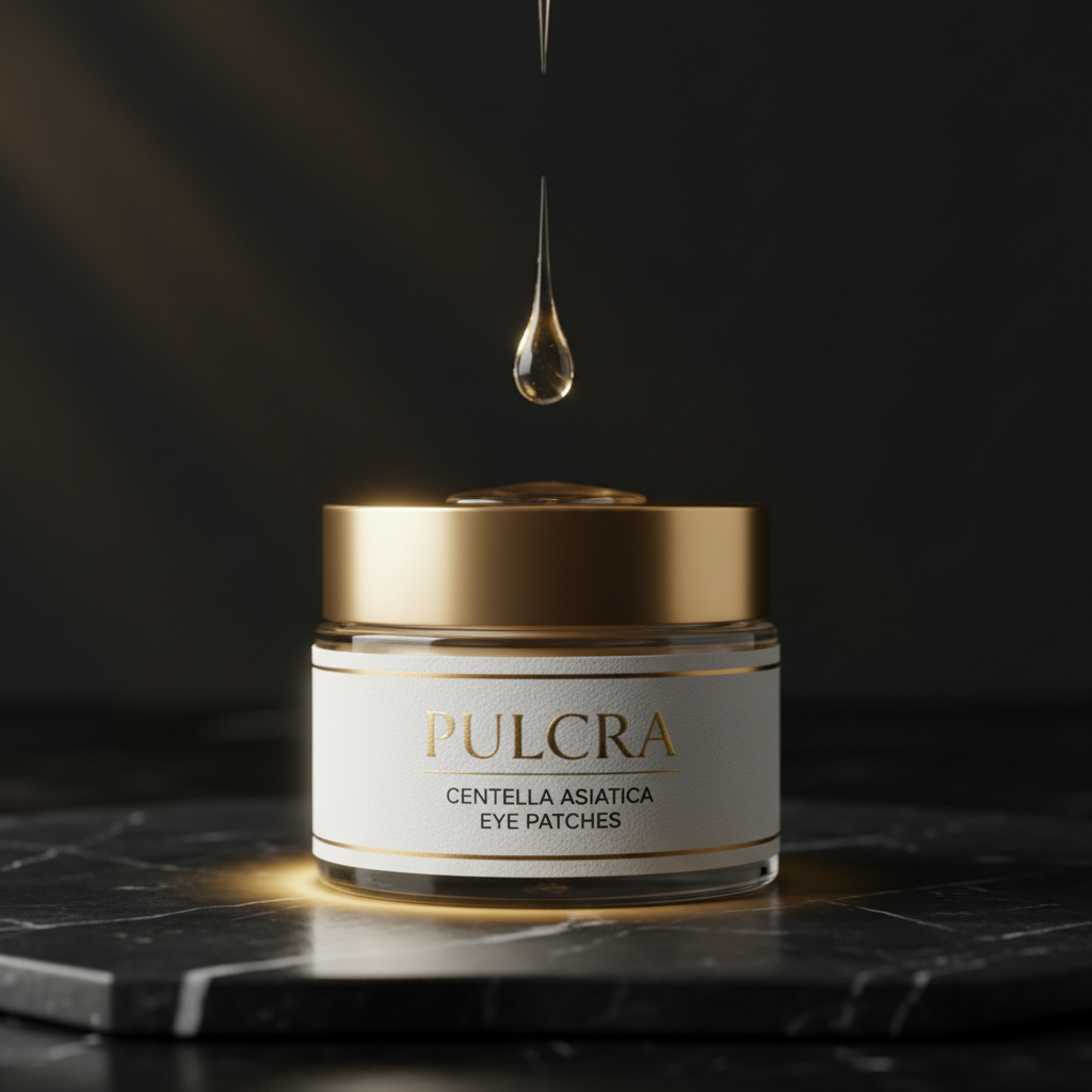 Parches de ojos con centella asiática PULCRA, bote de 50 unidades