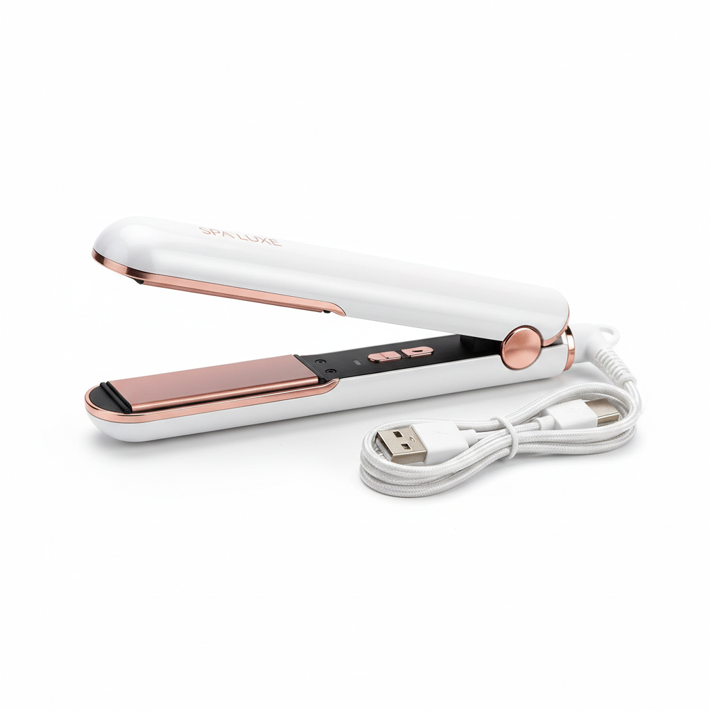 Mini plancha de pelo 2 en 1 recargable PULCRA
