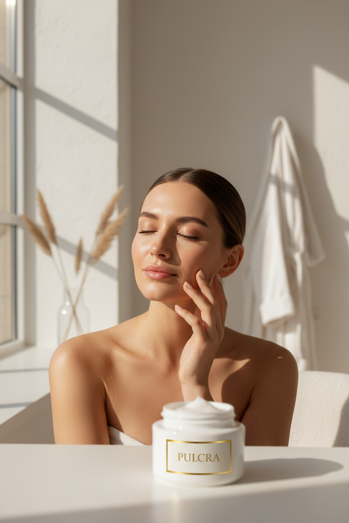 Crema facial hidratante con niacinamida y arroz