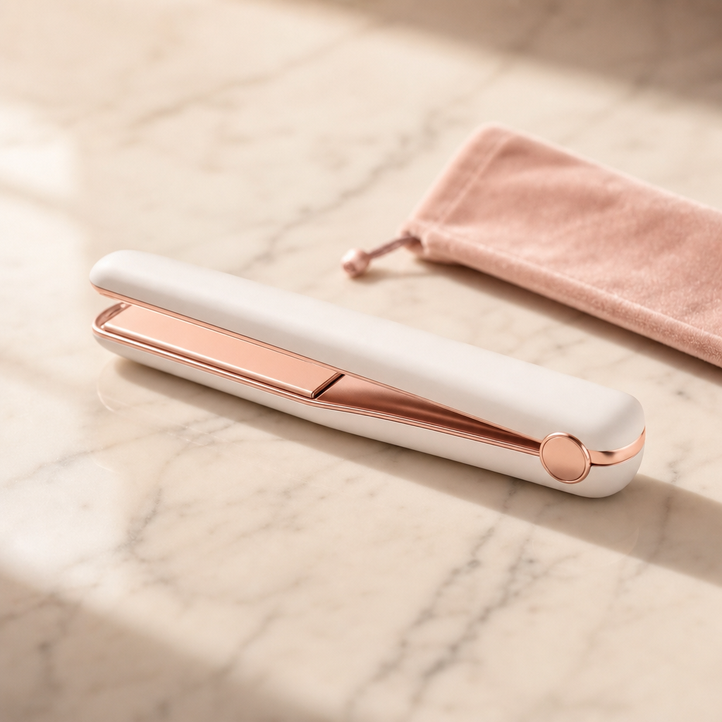 Mini plancha de pelo 2 en 1 recargable